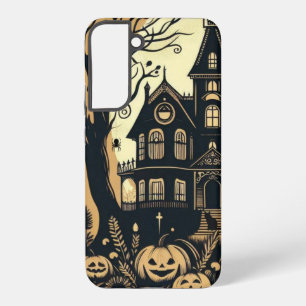 Vintage happy Halloween art Samsung Galaxy Case