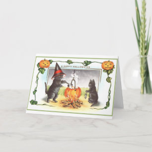 Vintage - Happy Halloween, Card
