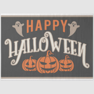 Vintage Happy Halloween Decoupage Print Tissue Paper