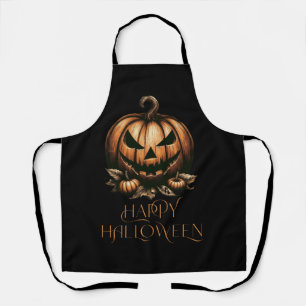 Vintage happy Halloween pumpkin Apron