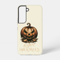 Vintage happy Halloween pumpkin