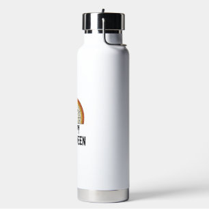 Vintage Happy Halloween Spider Web Vector Design_1 Water Bottle
