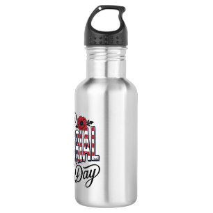 Vintage Happy Memorial Day Poppy Flag Shirt Design 532 Ml Water Bottle