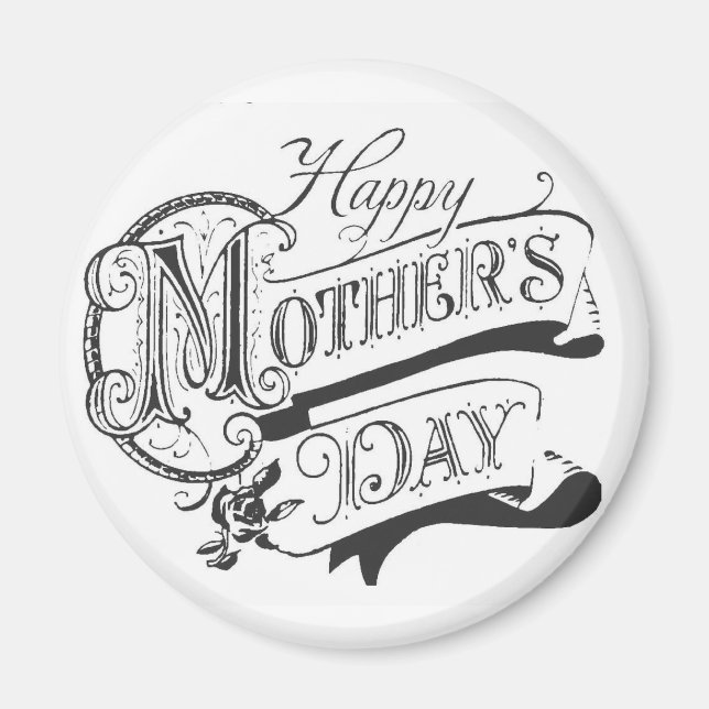 Vintage Happy Mother's Day Magnet (Front)