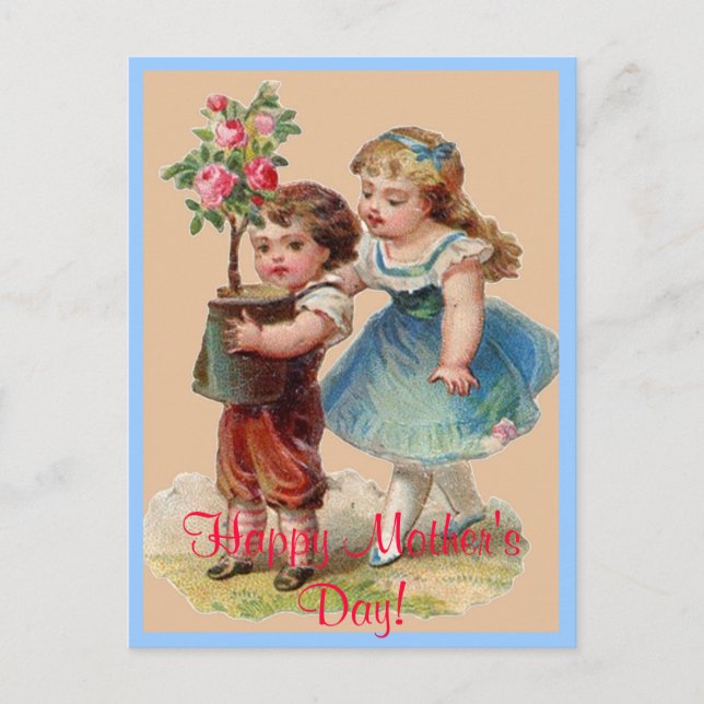 Vintage Happy Mother's Day Post Card (Front)