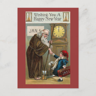 Vintage Happy New Year Holiday Postcard