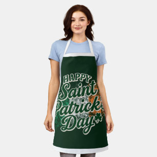 Vintage Happy Saint Patrick's day Apron