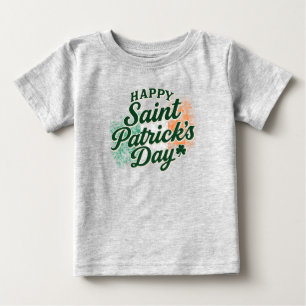 Vintage Happy Saint Patrick's day  Baby T-Shirt