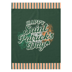 Vintage Happy Saint Patrick's day Tablecloth