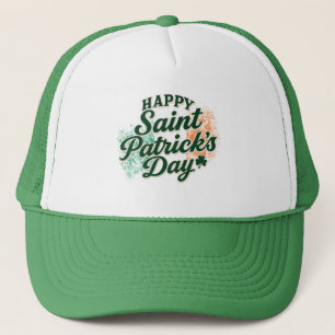 Vintage Happy Saint Patrick's day Trucker Hat