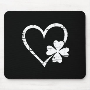 Vintage happy st patrick's day go lucky irish mouse pad