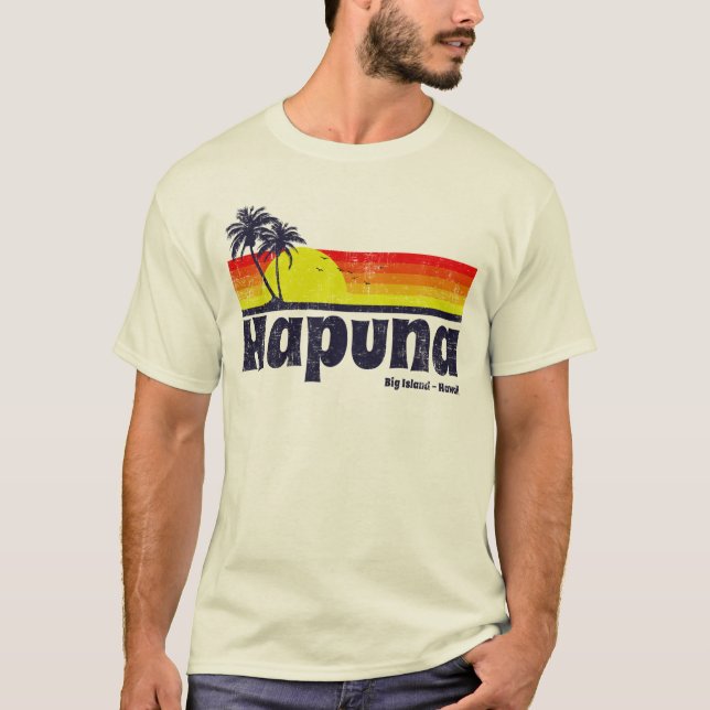 Vintage Hapuna Big Island Hawaii T-Shirt (Front)