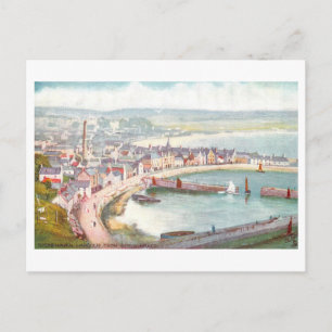 Vintage Harbor View, Stonehaven, Scotland, Postcard