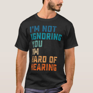 Vintage Hard Of Hearing Asl Sign Language Deaf Awa T-Shirt
