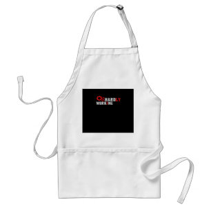 Vintage Hardly Working Funny Typography Essential Standard Apron