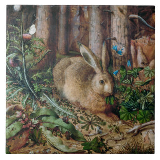 Vintage Hare in the Forest - Hans Hoffmann Ceramic Tile