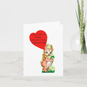 Vintage Hare Valentine Card