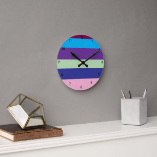 Vintage Harmony Color Palette Acrylic Wall Clock