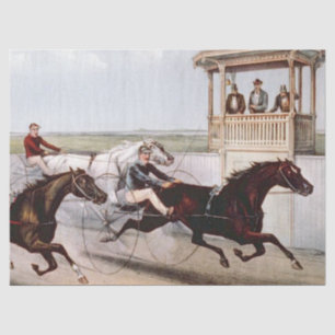 Vintage Harness Racing Tissue Paper