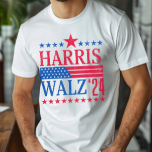 Vintage Harris and Walz 2024 Election T-Shirt