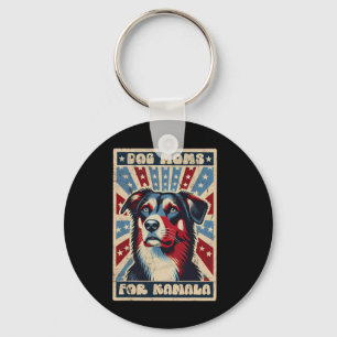 Vintage Harris Waltz Dog Moms For Kamala America F Key Ring