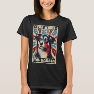 Vintage Harris Waltz Dog Moms For Kamala America F T-Shirt