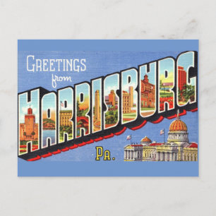 Vintage Harrisburg PA Postcard