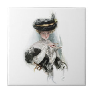 Vintage Harrison Fisher Ceramic Tile
