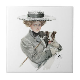 Vintage Harrison Fisher Ceramic Tile