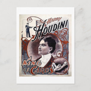 Vintage Harry Houdini King of Cards Advertisement