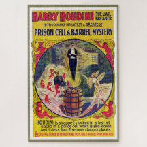 Vintage Harry Houdini Prison Cell & Barrel Mystery