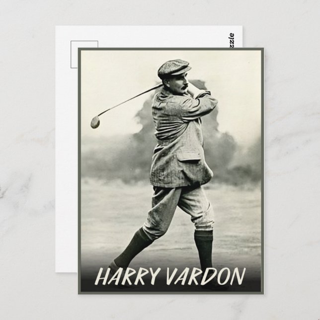 Vintage Harry Vardon golf legend gift Postcard (Front/Back)