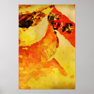 Vintage Hat, Flag, Medal Veterans Day Canvas Print