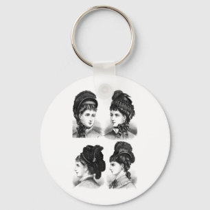Vintage Hats Key Ring