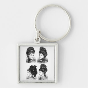 Vintage Hats Key Ring