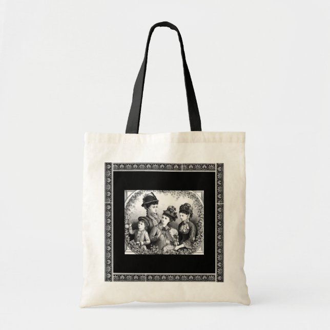 Vintage Hats Tote Bag (Front)