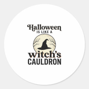 Vintage Haunted Castle Halloween Town Shirt Design Classic Round Sticker