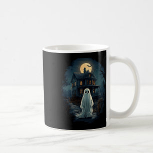 Vintage Haunted House Midnight Spooky Ghost Scary Coffee Mug