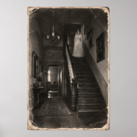 Vintage Haunted House Paranormal Apparition