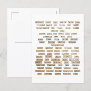 Vintage Haunting Words Halloween Holiday Postcard