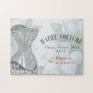 Vintage Haute Couture Fashion Jigsaw Puzzle