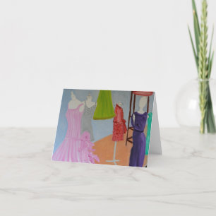 Vintage Haute Couture Paris Card