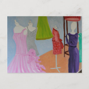 Vintage Haute Couture Postcard