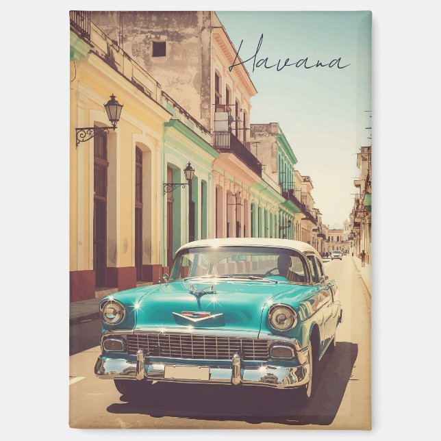 Vintage Havana Cuba Magnet (Front)