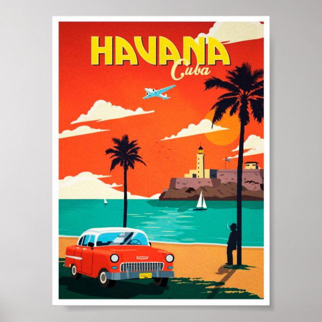 Vintage Havana Cuba Poster (Front)
