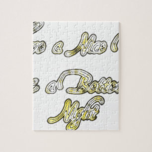 Vintage Have a Nice Day and a Better Night with Gr Jigsaw Puzzle