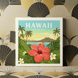 Vintage Hawaii Ceramic Tile