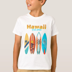 Vintage Hawaii Est. 1959 Retro Surfboards T-Shirt