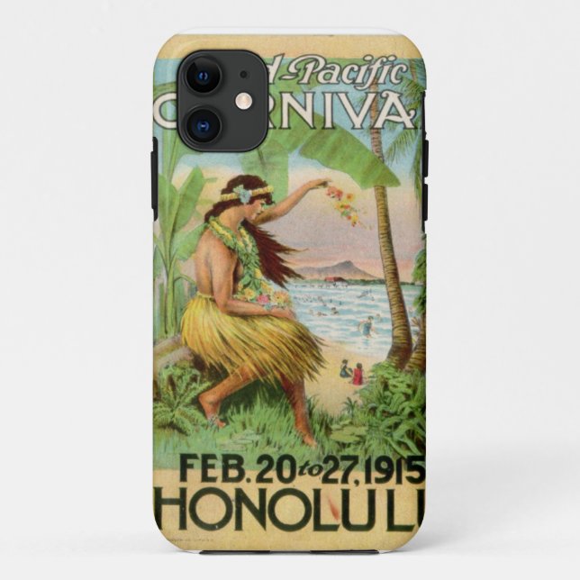 vintage hawaii iphone case (Back)