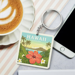 Vintage Hawaii Key Ring